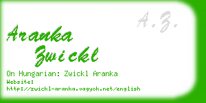 aranka zwickl business card